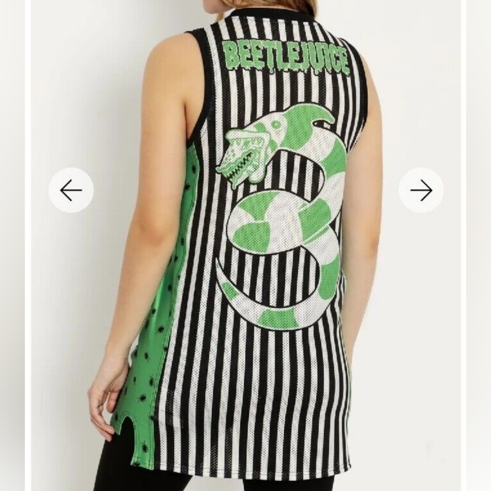 🔴SALE! NWT Blackmilk Beetlejuice Sandworm Basketball Shooter Jersey Top Small